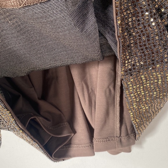 (A2) NEW Cosmopolitan x Dress The Population XOXO Gold Metallic Dress, Sz S,NWOT - Picture 9 of 13